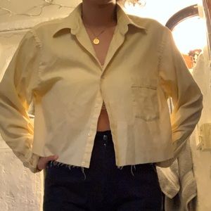 Vintage Cropped Button Down